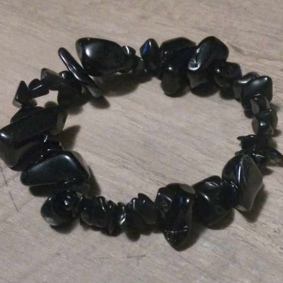 Black Obsidian and Black Tourmaline Bracelets - Picture 3 of 4